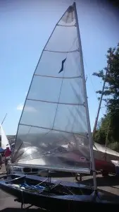 Devon made Solo dinghy sail