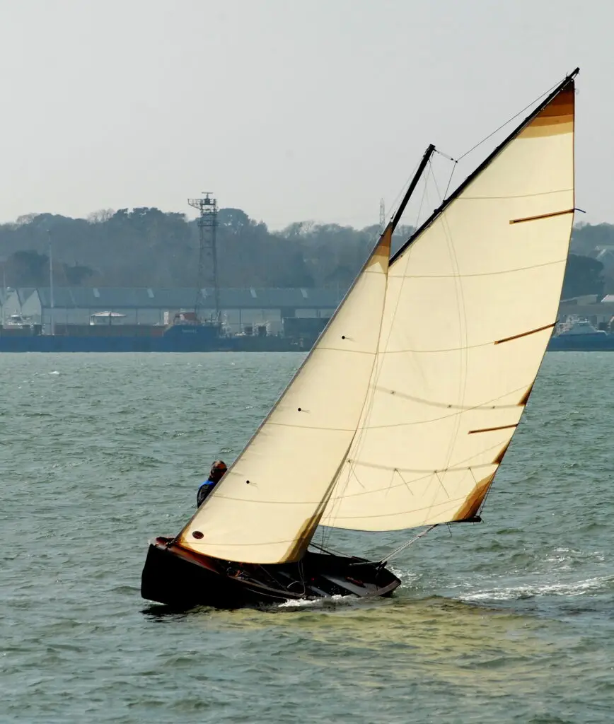 Traditional gaffed rigged sails from Rowsell.